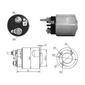 Magnetswitch, startmotor, nissan,renault