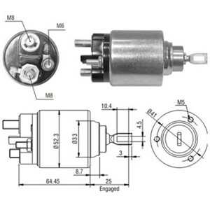 Magnetswitch, startmotor, ford,volvo, 1011331, 1088649, 1140760, 1149703, 1307578, 1309581, 1344589*, 1473072*, 1535268*, 15647