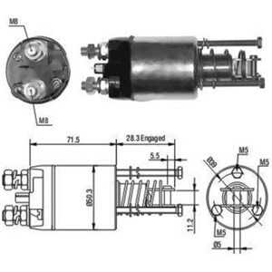 Magnetswitch, startmotor, fiat brava, bravo i, regata, regata weekend, tempra, tipo, lancia dedra sw, prisma, 60808773*, 608087