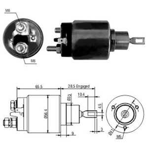 Magnetswitch, startmotor, iveco daily buss ii, daily flak/chassi i, daily flak/chassi ii, daily skåp i, daily skåp ii, daily ti