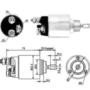 Magnetswitch, startmotor, alfa romeo,fiat,lancia,opel,saab,vauxhall, 3122055L00000, 46430784*, 46451895*, 46473784*, 46473784, 