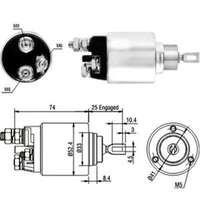 Magnetswitch, startmotor