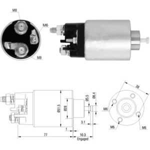 Magnetswitch, startmotor, alfa romeo,fiat,lancia,opel,saab,vauxhall, 055353857*, 055358857*, 06202074*, 46823543, 51782321, 551