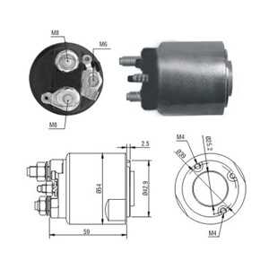 Magnetswitch, startmotor, chevrolet,fiat,opel