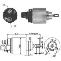 Magnetswitch, startmotor