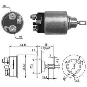 Magnetswitch, startmotor, renault clio i, clio iii, clio grandtour iii, kangoo, kangoo express, modus / grand modus, twingo i, 