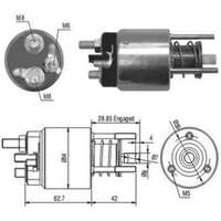 Magnetswitch, startmotor