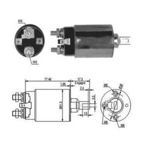 Magnetswitch, startmotor, hyundai,kia,mitsubishi,proton, 0222-24-760A, 0324-24-760A, 23343-B5010, 23343-P0610, M2T50381*, M2T50