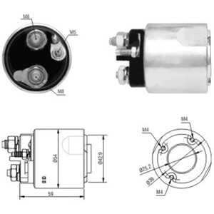 Magnetswitch, startmotor, nissan kubistar skåp, 8200049826*