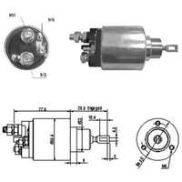 Magnetswitch, startmotor