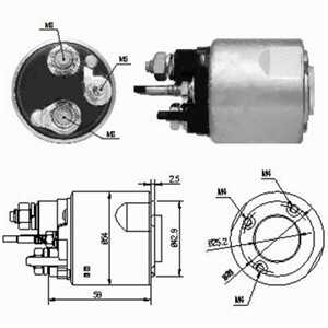 Magnetswitch, startmotor, dacia,renault, 23300-00Q0F, 23300-00QA0, 23300-00QAX*, 77 11 135 335*, 77 11 135 849*, 82 00 182 178,