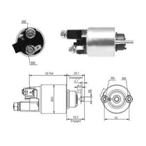 Magnetswitch, startmotor, toyota, 28100-11140*, 28100-16150*, 28100-16160*, 28100-16230*, 28100-21020*, 28100-21030*, 28150-161