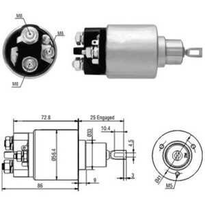 Magnetswitch, startmotor, mercedes-benz, 0 011 522 810, 0 051 516 501*, 1 121 510 001*, A0 011 522 810, A0 051 516 501*, A1 121