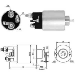 Magnetswitch, startmotor, citroën,fiat,lancia,peugeot, 5802 W1*, 5802 W1, 5802CW, 5802W3, 5802V7*, 71719607*, 71719607, 9625168