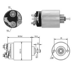 Magnetswitch, startmotor, ford,mazda,volvo, 1151215, 1237325, 1251700, 1300504, 1366986, 1379702, 1477482, 1525794, 30667059*, 