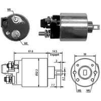 Magnetswitch, startmotor