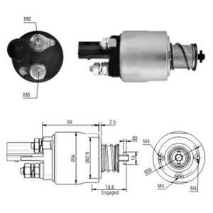 Magnetswitch, startmotor, audi,seat,skoda,vw, 02M 911 021 B*, 02M 911 023 G*, 02M 911 023 G, 02M 911 023GX*, 02M 911 023GX, 02M