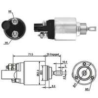 Magnetswitch, startmotor