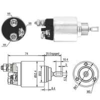 Magnetswitch, startmotor