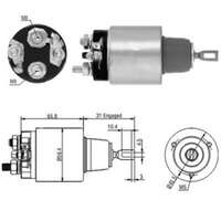 Magnetswitch, startmotor