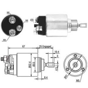 Magnetswitch, startmotor, citroën,fiat,ford,peugeot, 1372739*, 1385378*, 1574338*, 1669558*, 1709189*, 5802 AS*, 6C1T 1000 AB*,