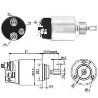 Magnetswitch, startmotor