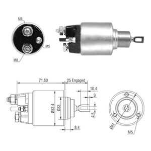 Magnetswitch, startmotor, citroën,ds,fiat,lancia,mitsubishi,peugeot, 583689