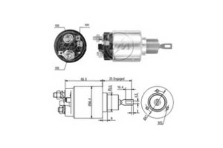 Magnetswitch, startmotor, mercedes-benz s-klass [w140], s-klass coupé [c140], sl [r129]