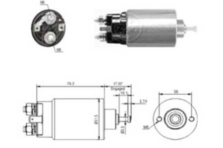 Magnetswitch, startmotor, ford ranger, mazda b-serie, bt-50 pick-up, F8RU--11000--CA