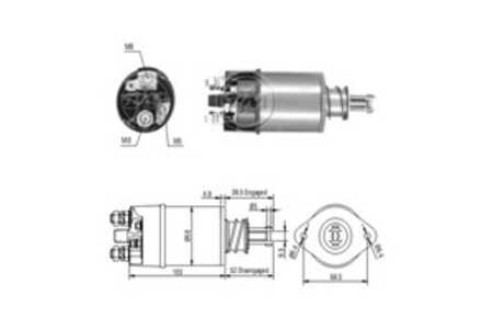 Magnetswitch, startmotor, renault 18, 20, 25, fuego, trafic buss, trafic flak/chassi, trafic skåp