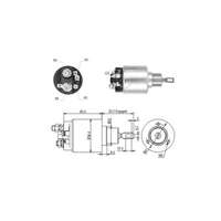 Magnetswitch, startmotor