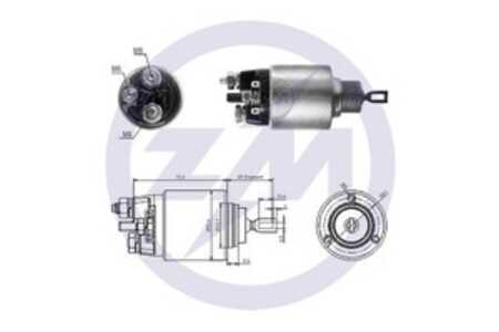 Magnetswitch, startmotor, mercedes-benz a-klass [w169], b-klass sports tourer [w245], vaneo [414], 001 152 65 10, A 001 152 65 