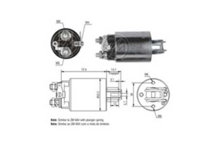 Magnetswitch, startmotor, honda,isuzu,nissan,opel, 23343-C0600, 31204-634-670, 31204-634-671