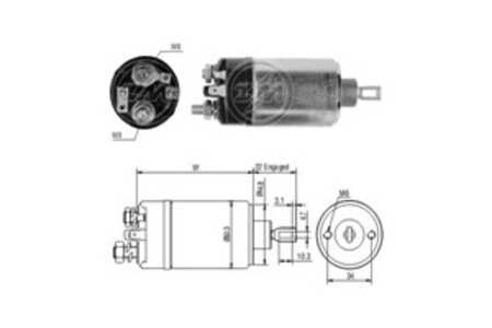 Magnetswitch, startmotor, bmw 2.5-3.2 coupé [e9], 2500-3.3 [e3], 5 [e12, e28], 6 [e24], 7 [e23, e32]