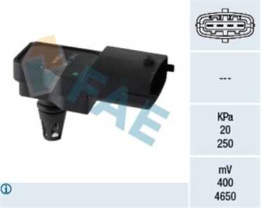 Map Sensor, abarth,alfa romeo,fiat,iveco,lancia, 0000504064370, 00005801699032, 46769978, 50406437, 504064370, 55221403, 552381