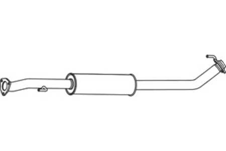 Mittenljuddämpare, Mitt, honda cr-v iii, 18220-SWY-E01, 18220-SWY-R01