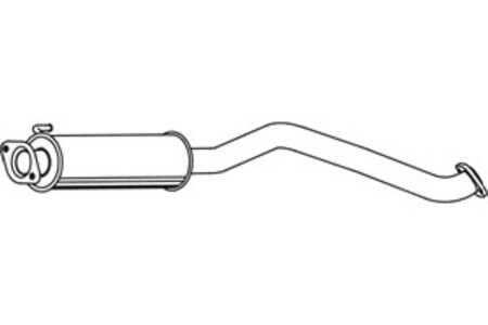 Mittenljuddämpare, Mitt, suzuki grand vitara ii, 14260-65J02, 14260-65J03