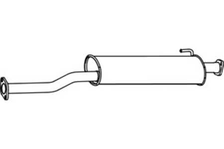 Mittenljuddämpare, Mitt, hyundai trajet, 28650-3A103, 28650-3A720