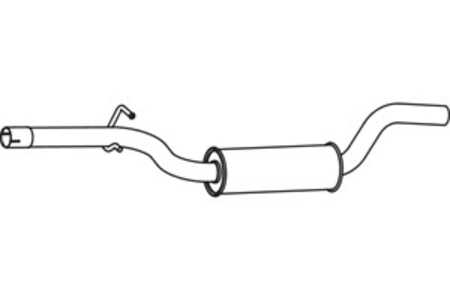 Mittenljuddämpare, Mitt, vw passat b6, passat b6 variant, passat b7, passat b7 variant, 3C0253409BA