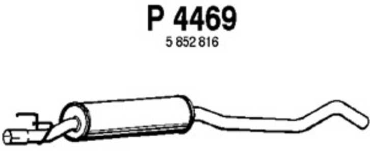 Mittenljuddämpare, Mitt, opel corsa b, corsa b kombi, corsa b skåp/halvkombi, tigra, vauxhall tigra mk i, 5852087, 5852816, 852