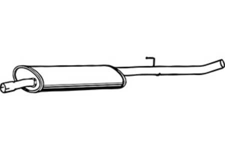 Mittenljuddämpare, Mitt, citroën c8, fiat ulysse, peugeot 807, 1717-Q8, 1717-R1