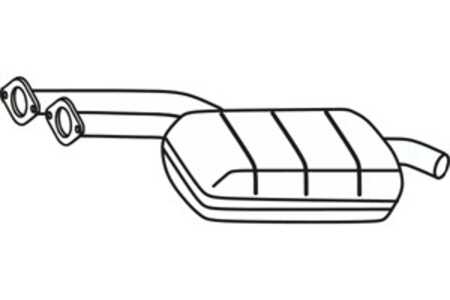 Mittenljuddämpare, Mitt, mercedes-benz e-klass [w210], (2104901721), (2104906621)