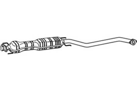 Mittenljuddämpare, Mitt, opel vectra b, vectra b halvkombi, vectra b kombi, vauxhall vectra, 24418546, 5852869, 5852870, 852392