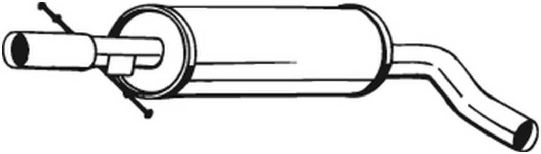 Mittenljuddämpare, audi,seat,skoda,vw, 1J0253209B, 1J0253209N, JZW253209