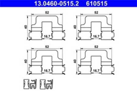 Monteringssats, Bakaxel, abarth 500 / 595 / 695, alfa romeo 147, 156, 156 sportwagon, gt, fiat 500, punto, lancia lybra, lybra 