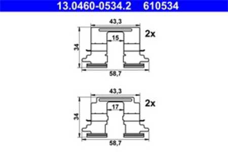 Monteringssats, Bakaxel, citroën,mazda,mitsubishi,peugeot, 16 099 017 80, 4605A818, GHY9-26-49ZB