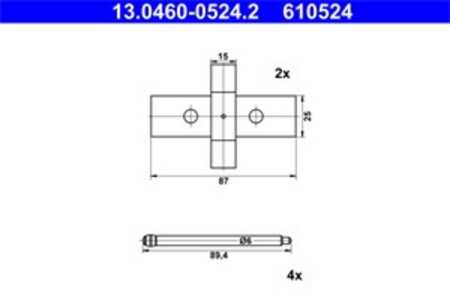 Monteringssats, Bakaxel, tesla model x, model s, volvo s60 i, v70 ii, 30645140, 6008142-00-A