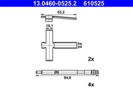 Monteringssats, Bakaxel, tesla model x, model s, 101329800A, 1013298-00-A