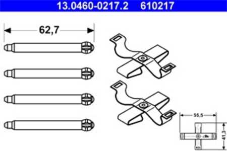 Monteringssats, Bakaxel, opel,saab, 44 67 098