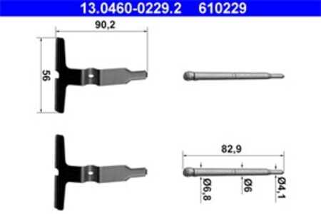 Monteringssats, Bakaxel, mercedes-benz, 000 420 15 82, 000 421 65 91, 001 991 43 60, A 000 420 15 82, A 000 421 65 91, A 001 99